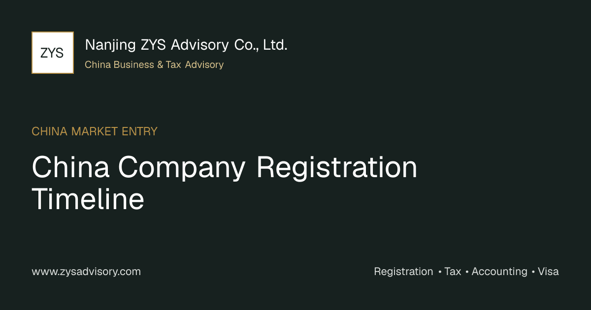 ZYS Advisory guide image for China Company Registration Timeline covering China Company Registration Timeline and China business compliance