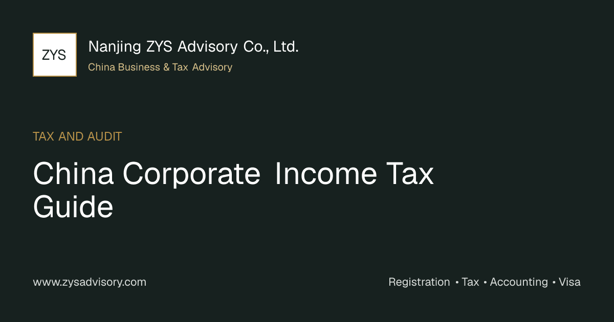 ZYS Advisory guide image for China Corporate Income Tax Guide covering China Corporate Income Tax Guide and China business compliance