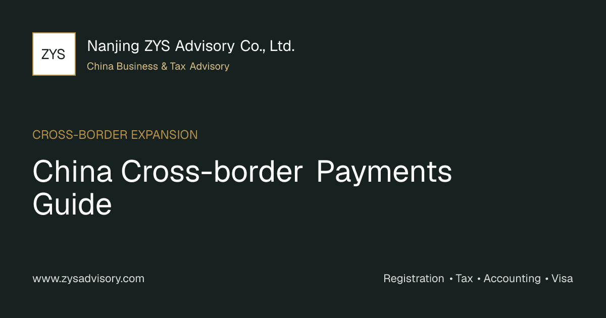 ZYS Advisory guide image for China Cross-border Payments Guide covering China Cross-border Payments Guide and China business compliance