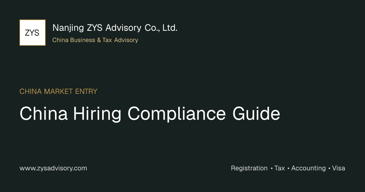 ZYS Advisory guide image for China Hiring Compliance Guide covering China Hiring Compliance Guide and China business compliance
