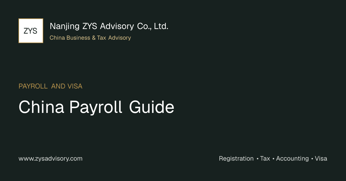 ZYS Advisory guide image for China Payroll Guide covering China Payroll Guide and China business compliance