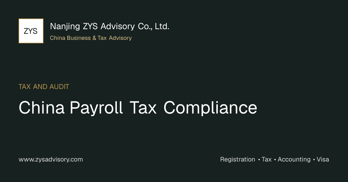 ZYS Advisory guide image for China Payroll Tax Compliance covering China Payroll Tax Compliance and China business compliance
