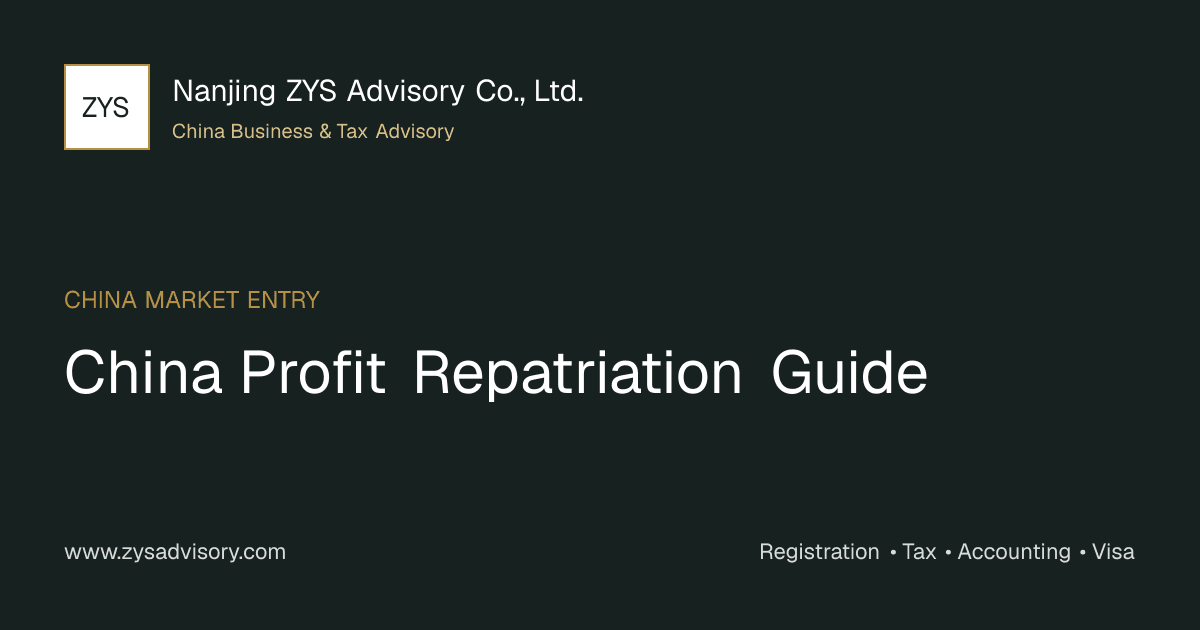 ZYS Advisory guide image for China Profit Repatriation Guide covering China Profit Repatriation Guide and China business compliance