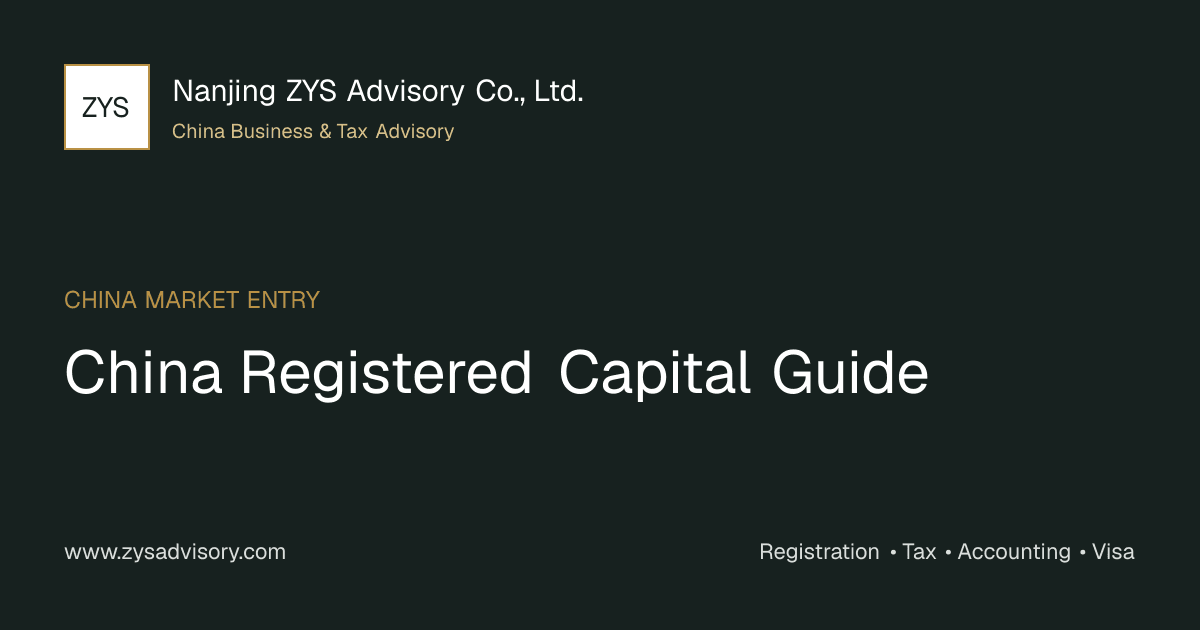 ZYS Advisory guide image for China Registered Capital Guide covering China Registered Capital Guide and China business compliance