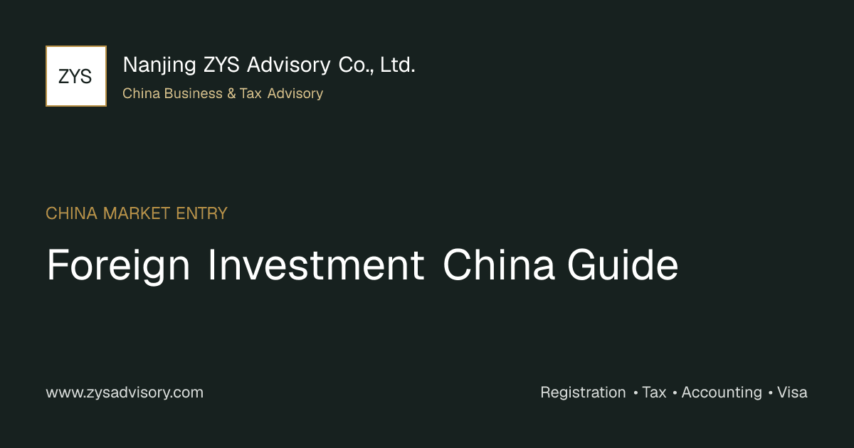 ZYS Advisory guide image for Foreign Investment China Guide covering Foreign Investment China Guide and China business compliance