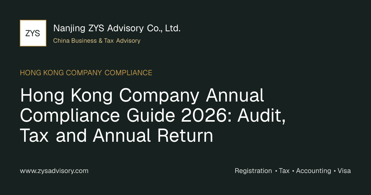 Hong Kong company annual compliance calendar for audit tax and annual return in 2026